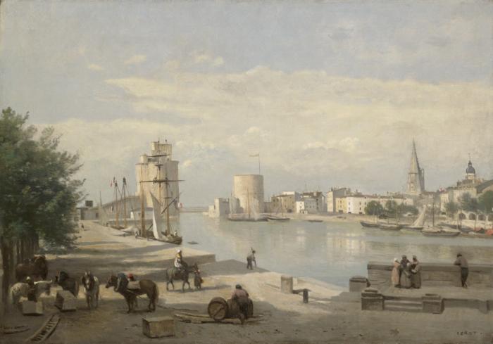 Jean Baptiste Camille  Corot The Harbor of La Rochelle China oil painting art